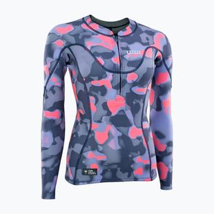 Women's neoprene longsleeve ION Neo Zip Top 1.5 capsule pink