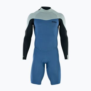 Men's ION Element 2/2 Shorty Back Zip Cascade Blue wetsuit