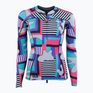 Women's swim longsleeve ION Neo Zip Top 1.5 capsule statement