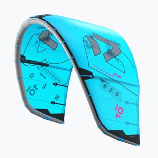 Kitesurfing kite Duotone Neo D/LAB turquoise/grey