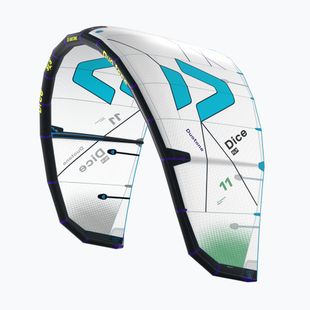 Kitesurfing kite Duotone Dice SLS undyed/turquoise