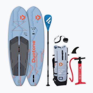 Inflatable SUP board set DUOTONE iSUP Flow Air SLS 9'8 2026 cyan blue