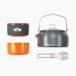 Camping cookware set GSI Outdoors Halulite Ketalist grey/orange