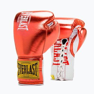 Everlast Fight Leather boxing gloves red