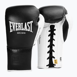 Boxing gloves Everlast Powerlock Pro OG Laced black/white