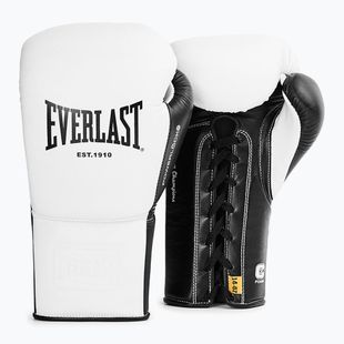 Boxing gloves Everlast Powerlock Pro OG Laced white/black
