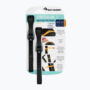 Sea To Summit Stretch Loc straps black