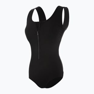 Women's one-piece swimsuit Funkita Zip Front One Piece still black