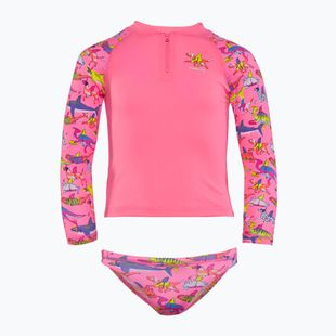 Longsleeve + child swimming briefs Funkita Zippy Rashie & Brief learner lane