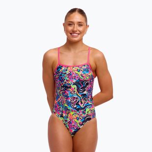 Women's one-piece swimsuit Funkita Single Strap One Piece lolly leopard