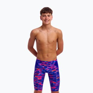 Children's swim jammers Funky Trunks Training Jammers warped waves