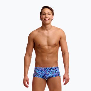 Men's swim boxers Funky Trunks Classic Trunks blue bits