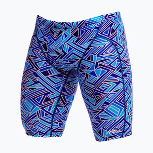 Men's swim jammers Funky Trunks Training Jammers blue bits