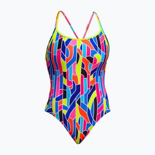 Women's one-piece swimsuit Funkita Diamond Back One Piece fault lines