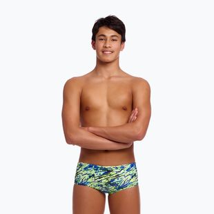 Children's swim trunks Funky Trunks Sidewinder Trunks scaled black
