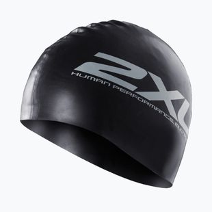 2XU Silicone swimming cap black/black