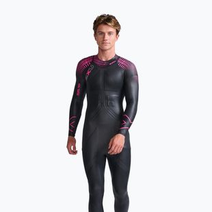 Men's 2XU Propel PRO 3 mm black/punk pink triathlon wetsuit