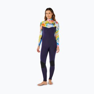 Women's swimming wetsuit Rip Curl Dawn Patrol Pro 3/2 mm Chest Zip multicolor