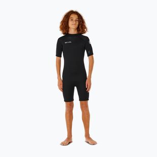 Children's swimming wetsuit Rip Curl Trad 2/2mm Back Zip Springsuit black