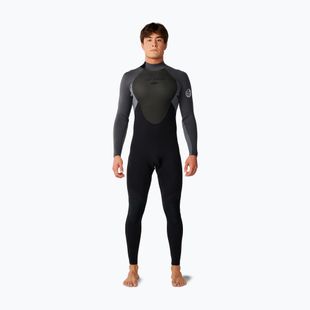 Men's swimming wetsuit Rip Curl Omega Bz 4/3 mm grey