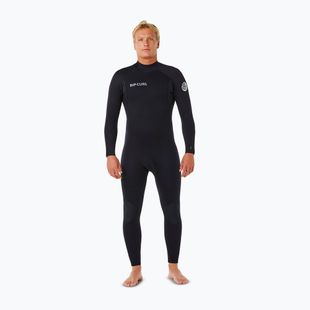 Men's swimming wetsuit Rip Curl Trad 4/3 mm Back Zip black