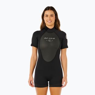Women's swimming wetsuit Rip Curl Omega 2/2 mm Back Zip Springsuit black