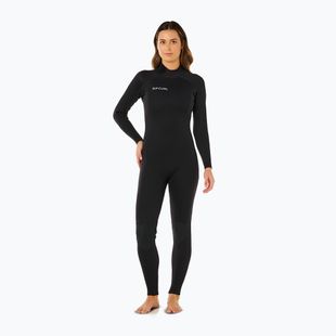 Women's swimming wetsuit Rip Curl Trad 4/3 mm Back Zip black