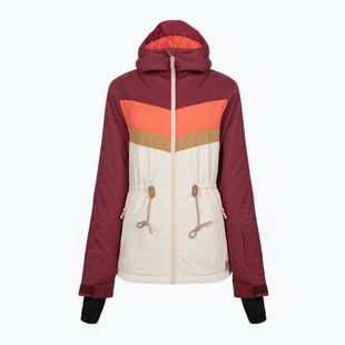 Rip Curl Rider Betty women's snowboard jacket beige and red 000WOU 763