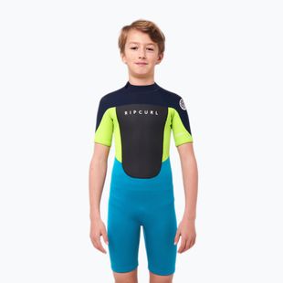 Rip Curl Omega B/Zip Spring 49 blue/blue children's wetsuit 113BSP