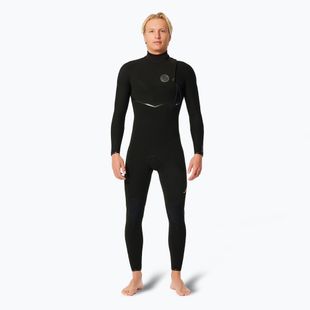 Men's Rip Curl E Bomb 4/3 mm Zip Free Swim Foam Black