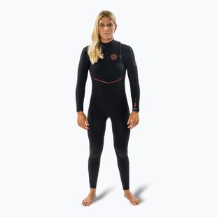 Women's Rip Curl Flashbomb Fusion 3/2 mm Zip Free Swim Foam Black