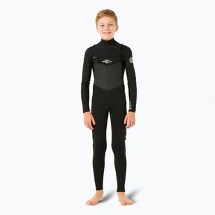 Rip Curl Dawn Patrol 4/3 mm Chest Zip children's swimming foam black
