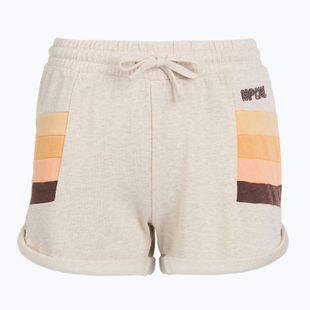 Rip Curl women's Block Party Track shorts oatmeal marle