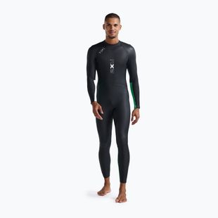 Men's triathlon foam 2XU Propel Openwater black/bright green