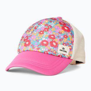 Women's Rip Curl Mixed Yardage Trucker cap pink