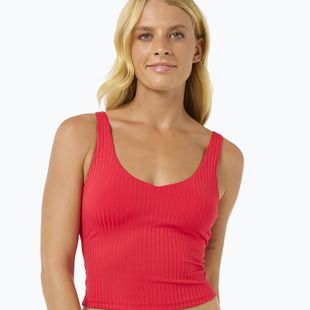 Rip Curl Premium Surf Tankini top hibiscus red