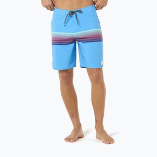 Men's Rip Curl Mirage Surf Revival blue paint swim shorts