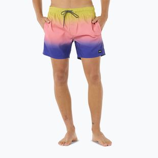 Men's Rip Curl Laze Fade Volley swim shorts wild berry