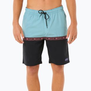 Men's Rip Curl Raw Energy Split Volley swim shorts black