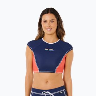 Women's swim shirt Rip Curl Surf Tide Crop Rashvest dark navy