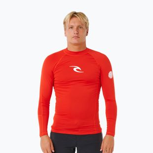 Men's swim long sleeve Rip Curl Waves Upf Perf lava red