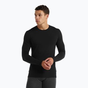 Men's thermal longsleeve icebreaker Merino 150 Anatomica Crewe black