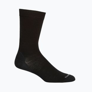 Men's Icebreaker Lifestyle Fine Gauge Crew trekking socks black