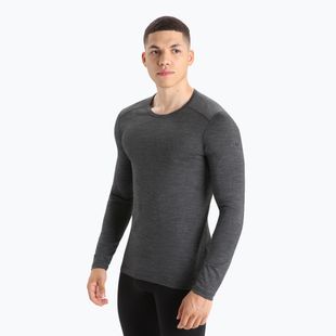 Men's thermal base layer top icebreaker 200 Oasis Crewe gritstone