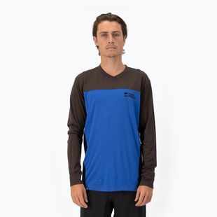 Mons Royale Redwood Enduro VLS men's thermal longsleeve cedar/ cobalt/ black