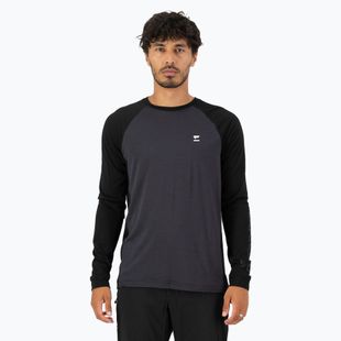 Men's Mons Royale Tarn Merino 9 iron/black thermal longsleeve