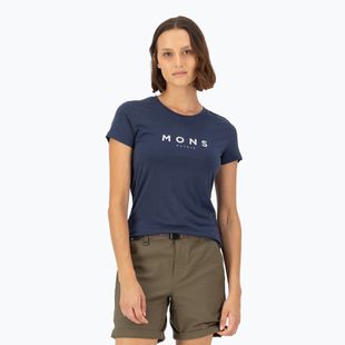 Women's thermal T-shirt Mons Royale Icon Classic midnight