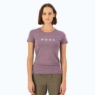 Women's thermal T-shirt Mons Royale Icon Classic mauve