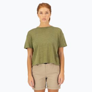 Women's thermal t-shirt Mons Royale Zephyr Tencel Boxy fern