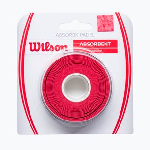 Padel racket wraps Wilson Absorbx Overgrip Padel 3 pcs. red